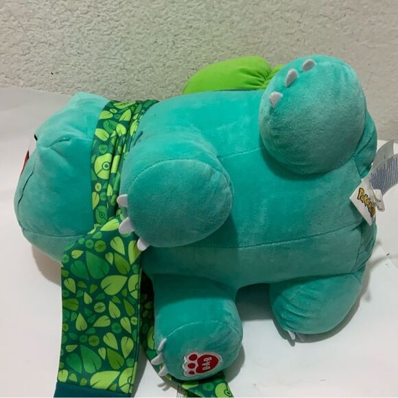 Pokemon Build A Bear Plush Bulbasaur Scarf Hat sound stuffed doll 18” - Picture 5 of 6